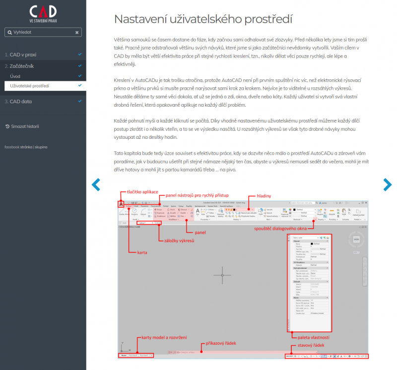 Web CAD ve stavební praxi